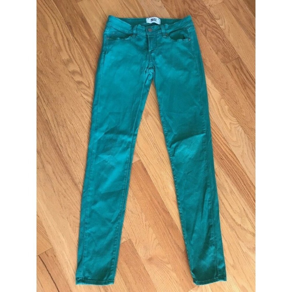 Paige Verdugo Ultra Skinny Green Skinny Jeans